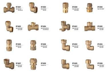 機械で造る黄色い習慣 CNC の精密めっきされるニッケル/クロムが付いている真鍮の圧縮の付属品