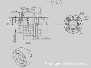 SUS304 CNC の精密キャリアの圧縮機のシールのための回転部品のシール ボディ シャフト