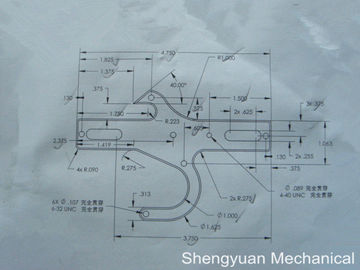 Al6061 CNC の精密陽極酸化された黒の機械化の部品のローディングの開戸錠