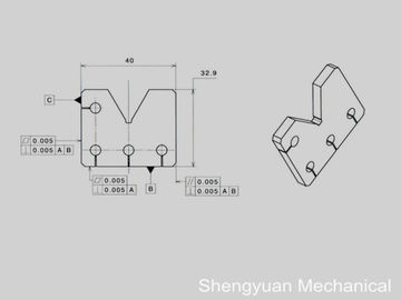 フラットネスCNC精密機械超硬プレート平行度と直角度0.005