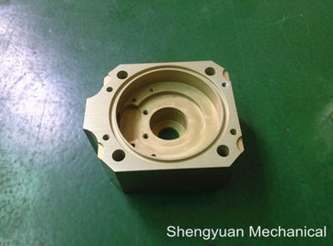 冷たい改宗者 CNC の精密機械化アルミニウム 5083 Powdercoat 金黄色いハウジング