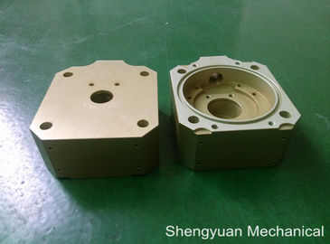冷たい改宗者 CNC の精密機械化アルミニウム 5083 Powdercoat 金黄色いハウジング