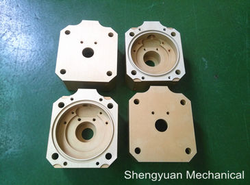 冷たい改宗者 CNC の精密機械化アルミニウム 5083 Powdercoat 金黄色いハウジング