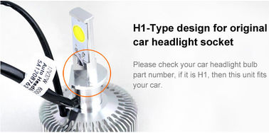 自動車/ヘッドライト自動予備品の H1 LED のヘッドライト 32W 2800LM 6000K の白の