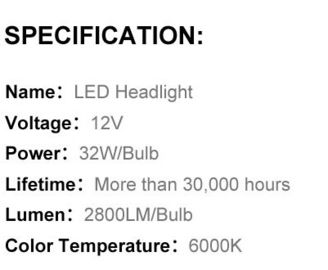自動車/ヘッドライト自動予備品の H1 LED のヘッドライト 32W 2800LM 6000K の白の