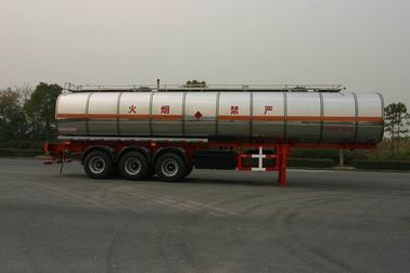 42000 のリットルの液体のタンクローリー 3 の車軸化学セミトレーラーの鋼鉄アルミニウム